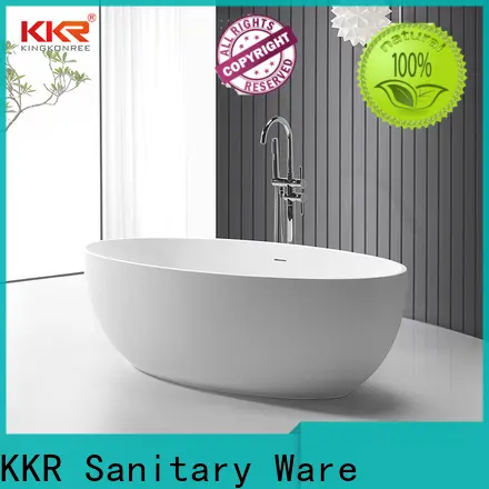 KingKonree overflow stone resin freestanding bath supplier for bathroom 1