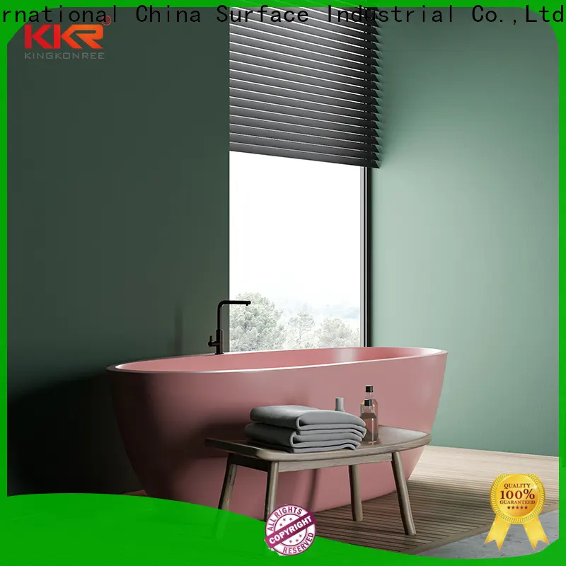 white stone resin bathtub free design for family decoration 1