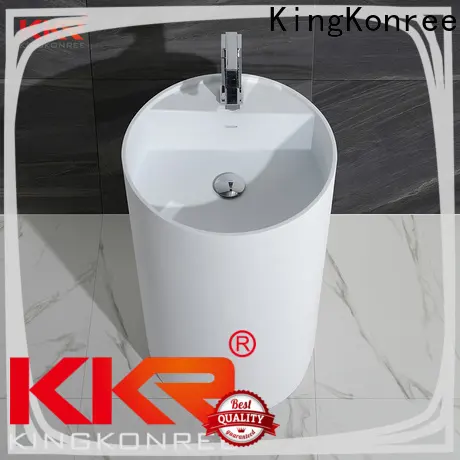 artificial free standing wash basin factory price for motel 1