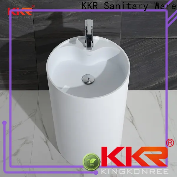KingKonree black floor standing basin design for hotel 1