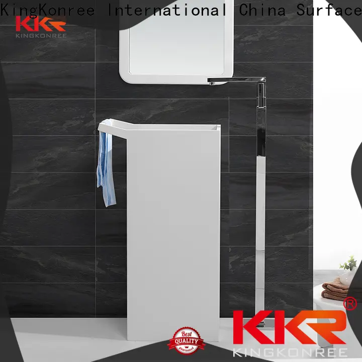 KingKonree freestanding pedestal basin supplier for hotel 1
