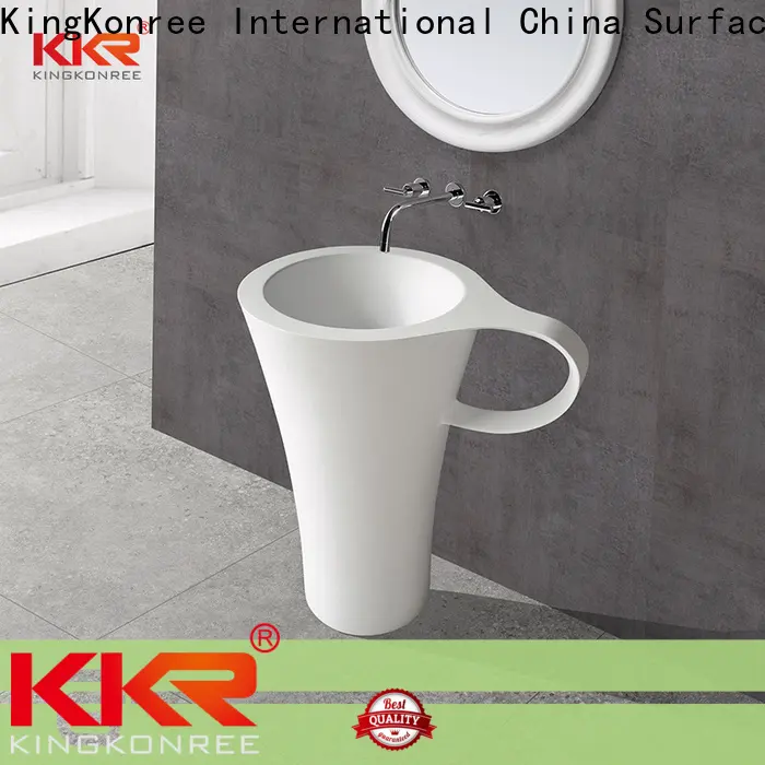 white freestanding vanity basins factory price for hotel 1
