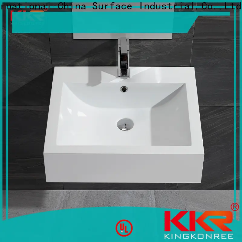 highend wall mount corner sink customized for hotel 1