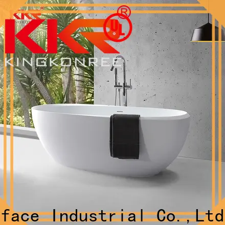 KingKonree hot selling deep stand alone bathtub custom for hotel 1