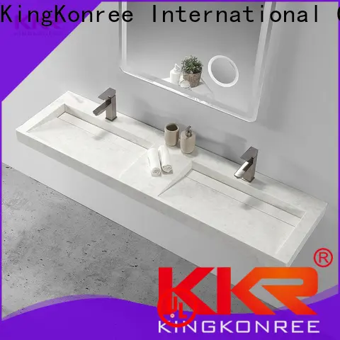 KingKonree black wall hung sink basin manufacturer for bathroom 1