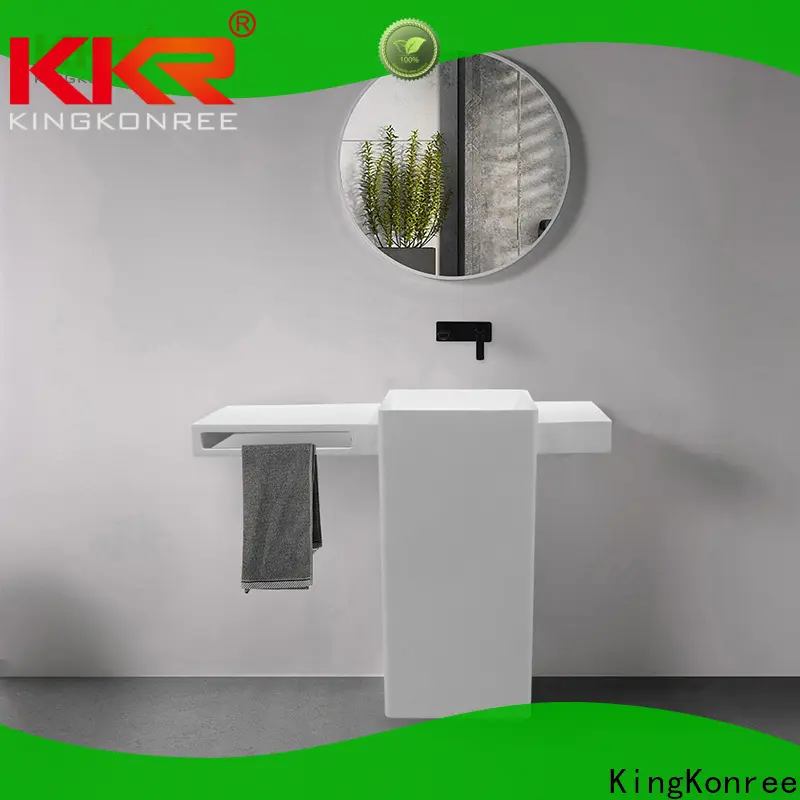 KingKonree durable freestanding vanity basins customized for motel 1