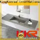 KingKonree concrete wall hung sink with towel rail manufacturer for toilet 1