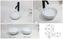 standard rectangle above counter basin at discount for room 4