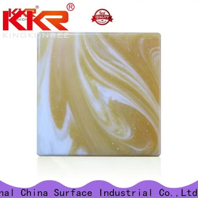 KingKonree white translucent countertop material under-mount for bathroom 1