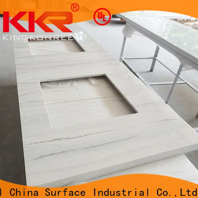 lighted integrated bathroom sink and countertop factory for motel 1