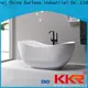 KingKonree black deep stand alone bathtub free design for family decoration 1