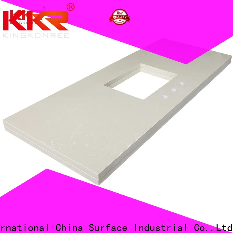 KingKonree marble corian bathroom countertop with integrated sink manufacturer for bathroom 1