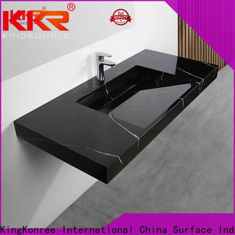 KingKonree 6mm narrow wall hung sink supplier for bathroom 1