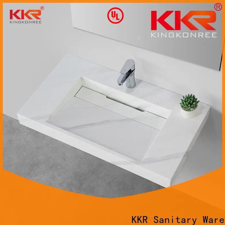 rectangle wall sink basin manufacturer for bathroom 1