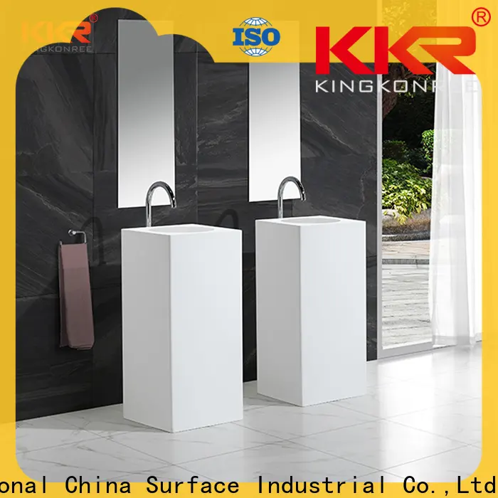 marble pedestal wash basin design for motel 1