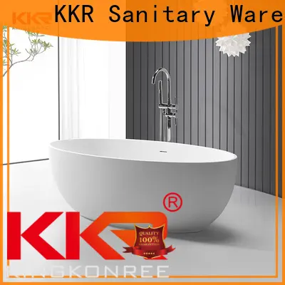 KingKonree black oval stand alone bathtub supplier for bathroom 1