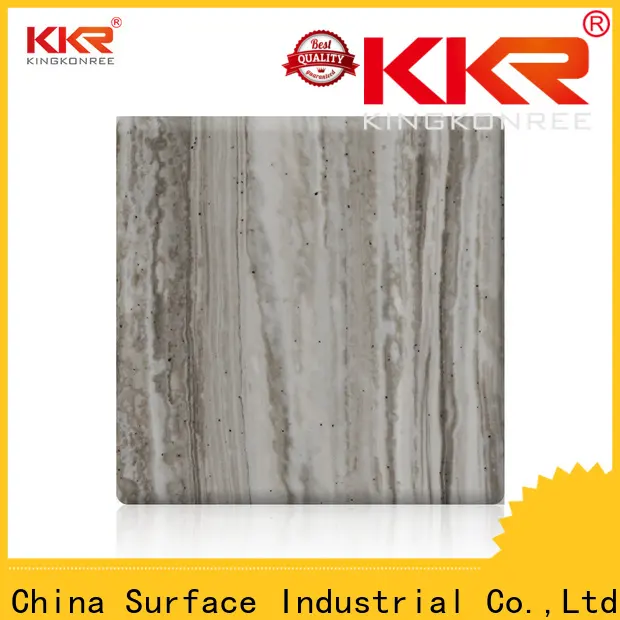 KingKonree solid surface sheets prices directly sale for hotel 1