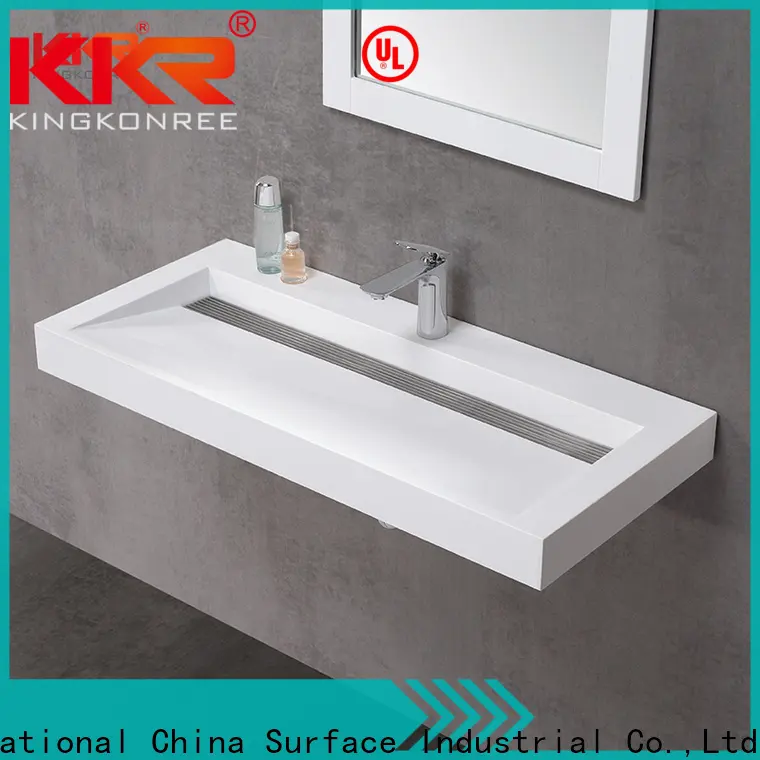 marke black wall hung sink customized for bathroom 1