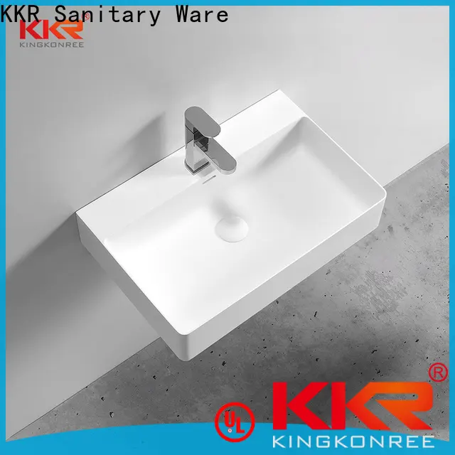 KingKonree square wall hung sink manufacturer for bathroom 1