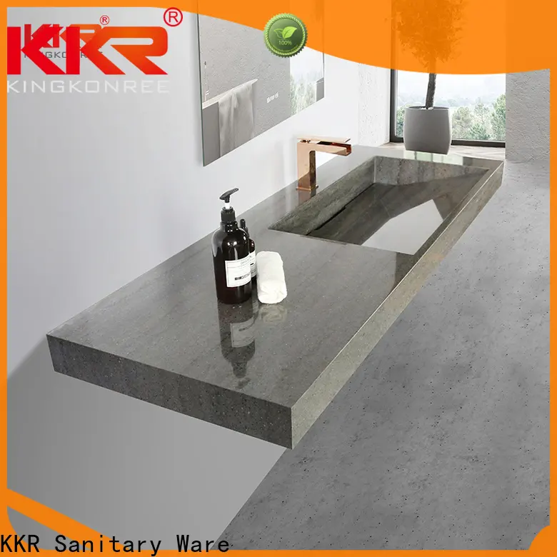 white modern wall mount sink manufacturer for hotel 1