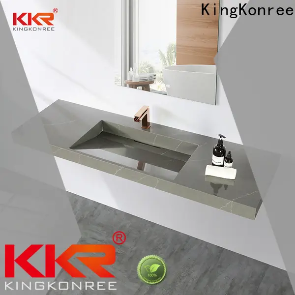 KingKonree unique modern wall mount sink design for hotel 1
