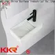 mirror narrow wall hung sink design for hotel 1