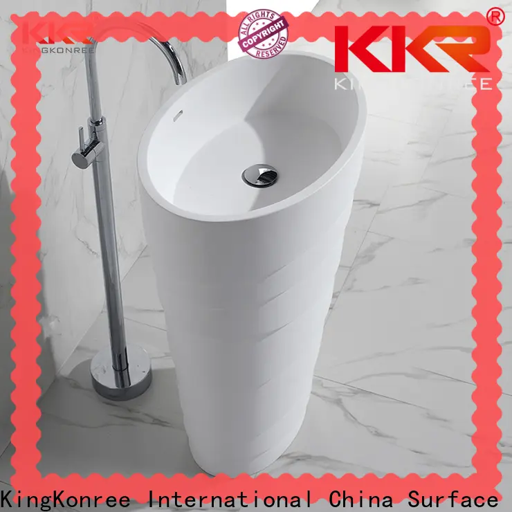 KingKonree freestanding vanity basins factory price for hotel 1
