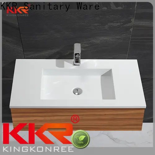 luxurious wall hung basin cabinet customized for hotel 1