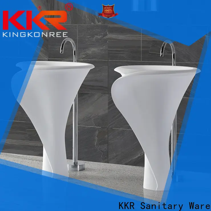 KingKonree Italian free standing bathroom sink vanity customized for motel 1