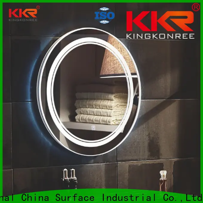 KingKonree slope travel led light makeup mirror box high-end for hotel 1