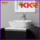 KingKonree black oval above counter basin supplier for room 1
