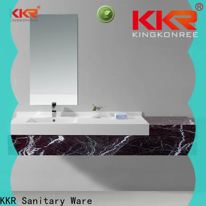 KingKonree acrylic cabana basin cabinet design for toilet 1