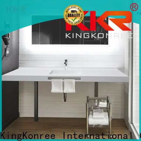 KingKonree artificial granite vanity countertops latest design for bathroom 1