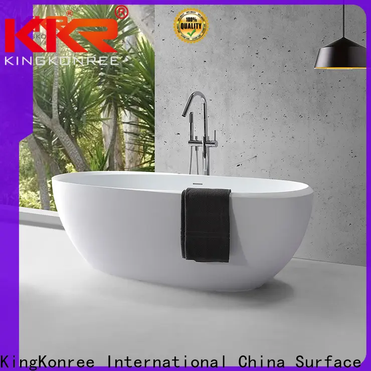KingKonree freestanding acrylic soaking tubs at discount for bathroom 1
