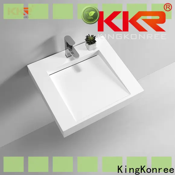 KingKonree slim wall hung basin design for hotel 1