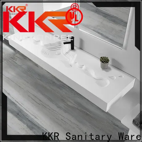 KingKonree long rectangular wall mount sink supplier for hotel 1