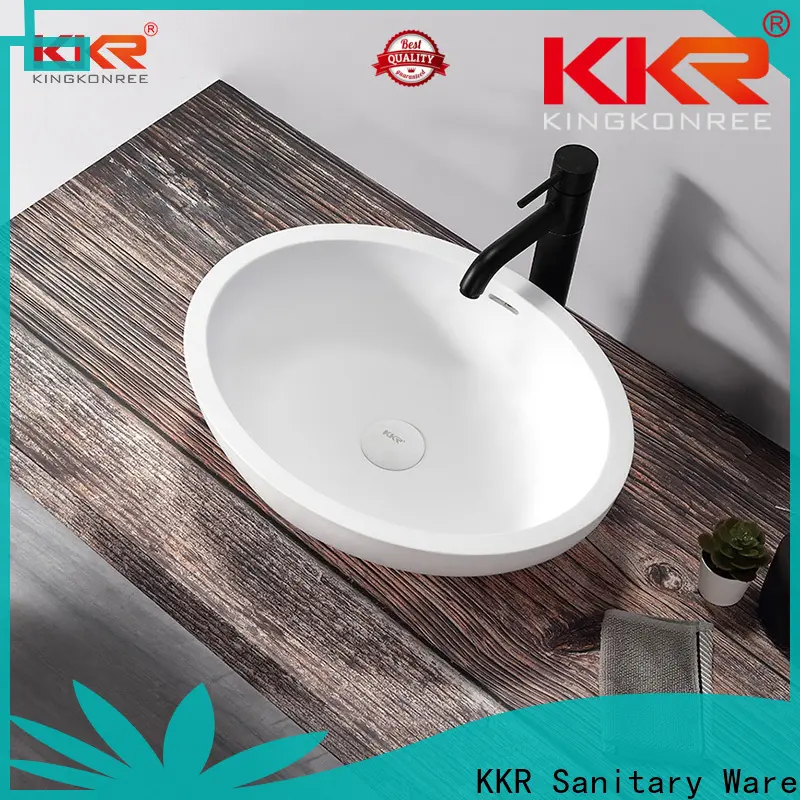 KingKonree white above counter vanity basin supplier for restaurant2 1