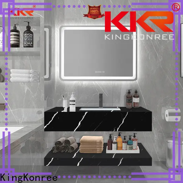 KingKonree acrylic wall hung corner sink manufacturer for hotel 1
