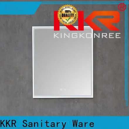 KingKonree artificial make up mirror with led light customized design for toilet 1