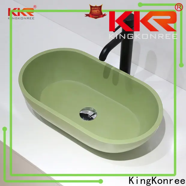 KingKonree square above counter bathroom sink at discount for room 1