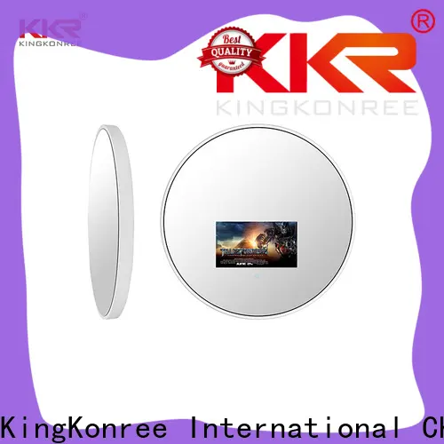 KingKonree sanitary ware make up mirror with led light customized design for toilet 1