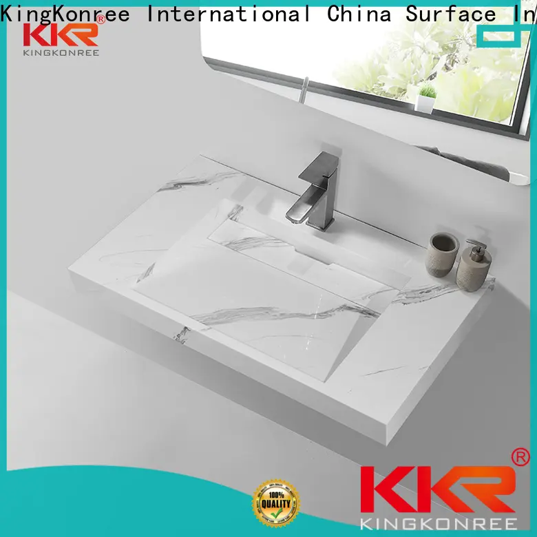 KingKonree wall hung basin 500mm sink for bathroom 1