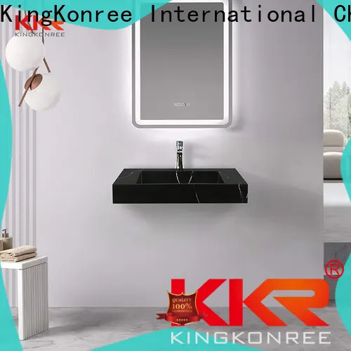 KingKonree wall mounted concrete basin design for bathroom 1