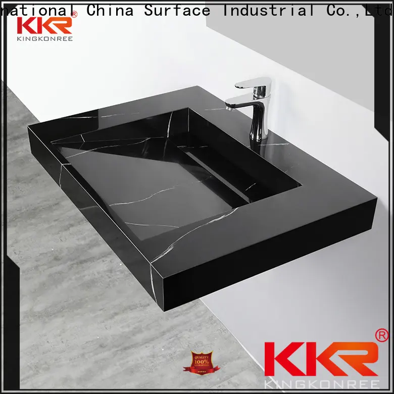 KingKonree moden slimline wall hung basin manufacturer for home 1