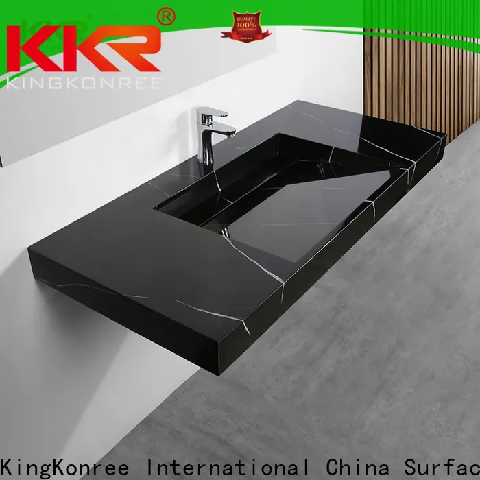 classic narrow wall mount sink customized for hotel 1