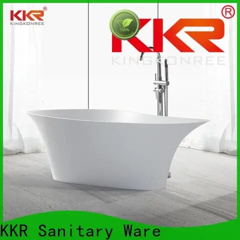 KingKonree bulk production stone resin bathtub custom for bathroom 1
