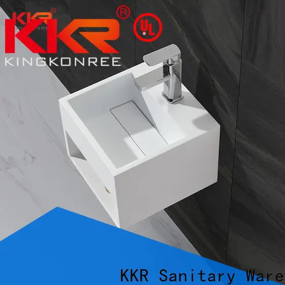 KingKonree professional modern wall mount sink customized for hotel 1