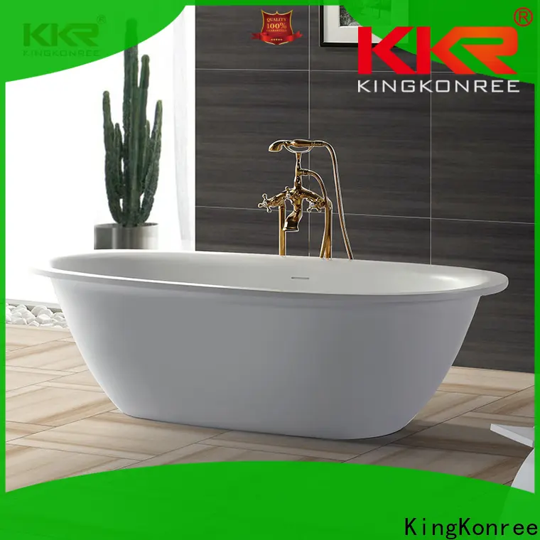 KingKonree white freestanding tub supplier for family decoration 1