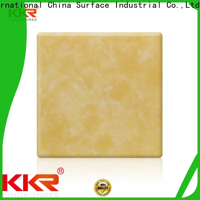 KingKonree yellow backlit translucent acrylic wall panels custom for motel 1