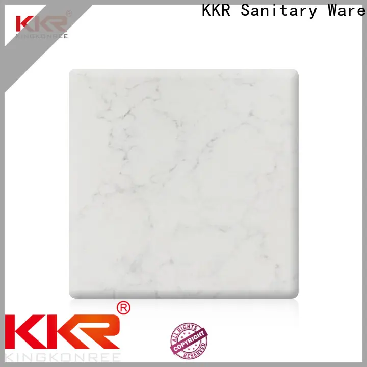KingKonree black solid surface sheet slabs supplier for hotel 1